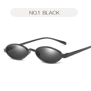 NYWOOH Small Oval Sunglasses