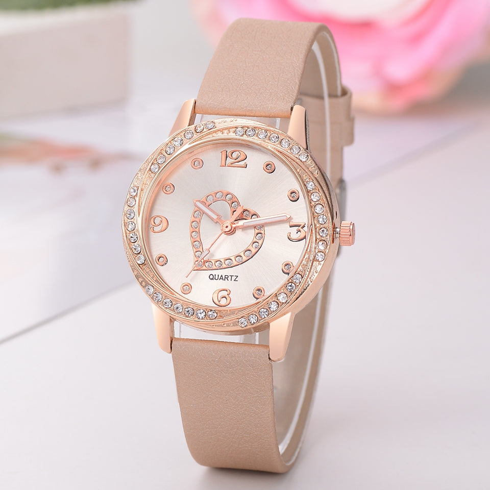 Leather Strap Bracelet Watch Women