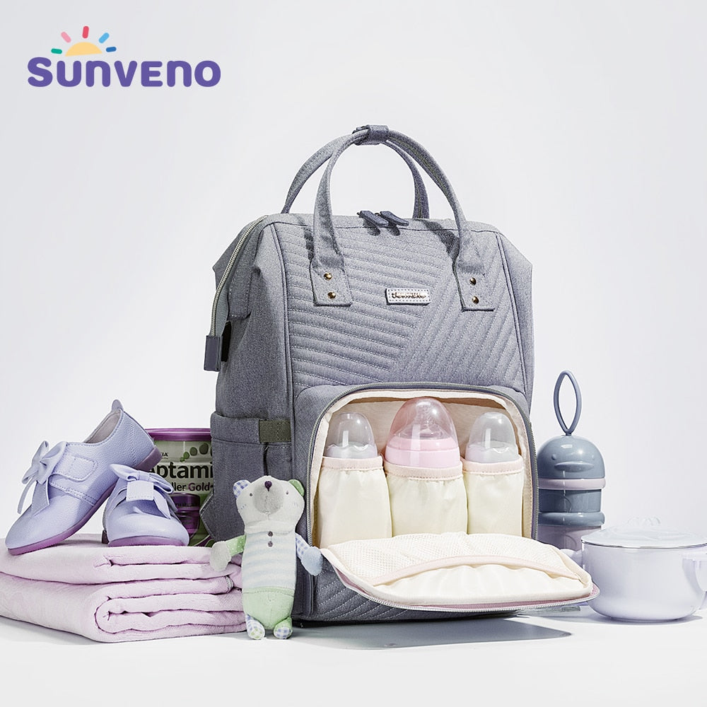 Sunveno New Quilted Diaper Bag