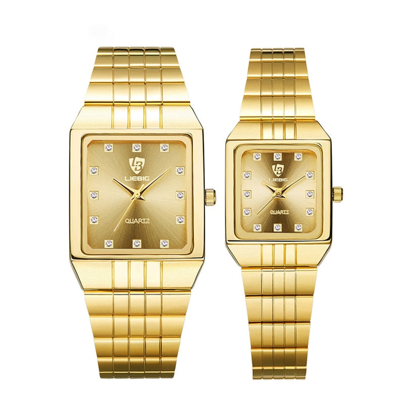 Golden Quartz Watch