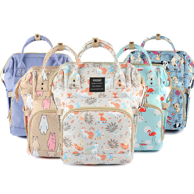 Diaper Bag Waterproof Zipper